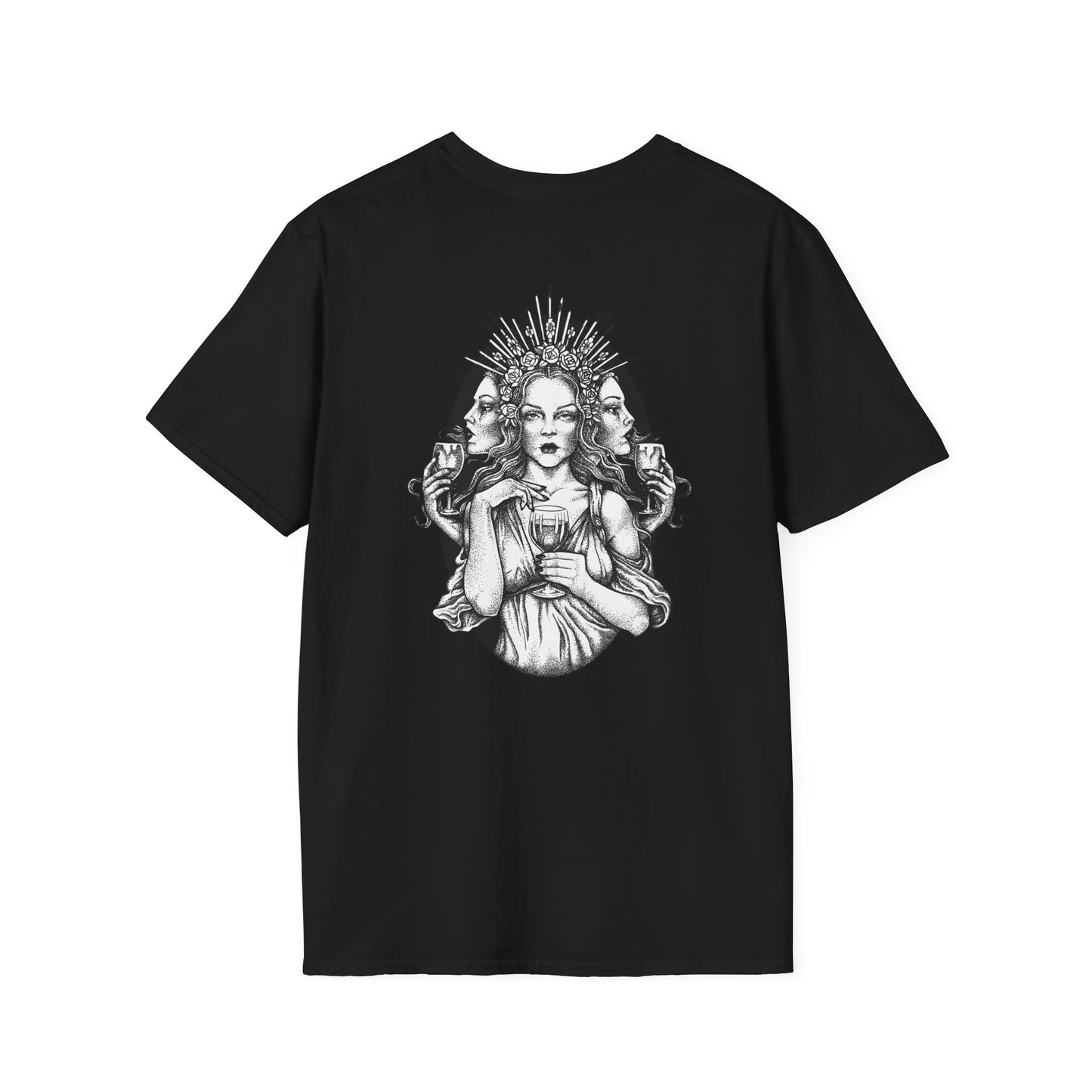 Gothic Queen Unisex Softstyle T-Shirt - Edgy Graphic Tee