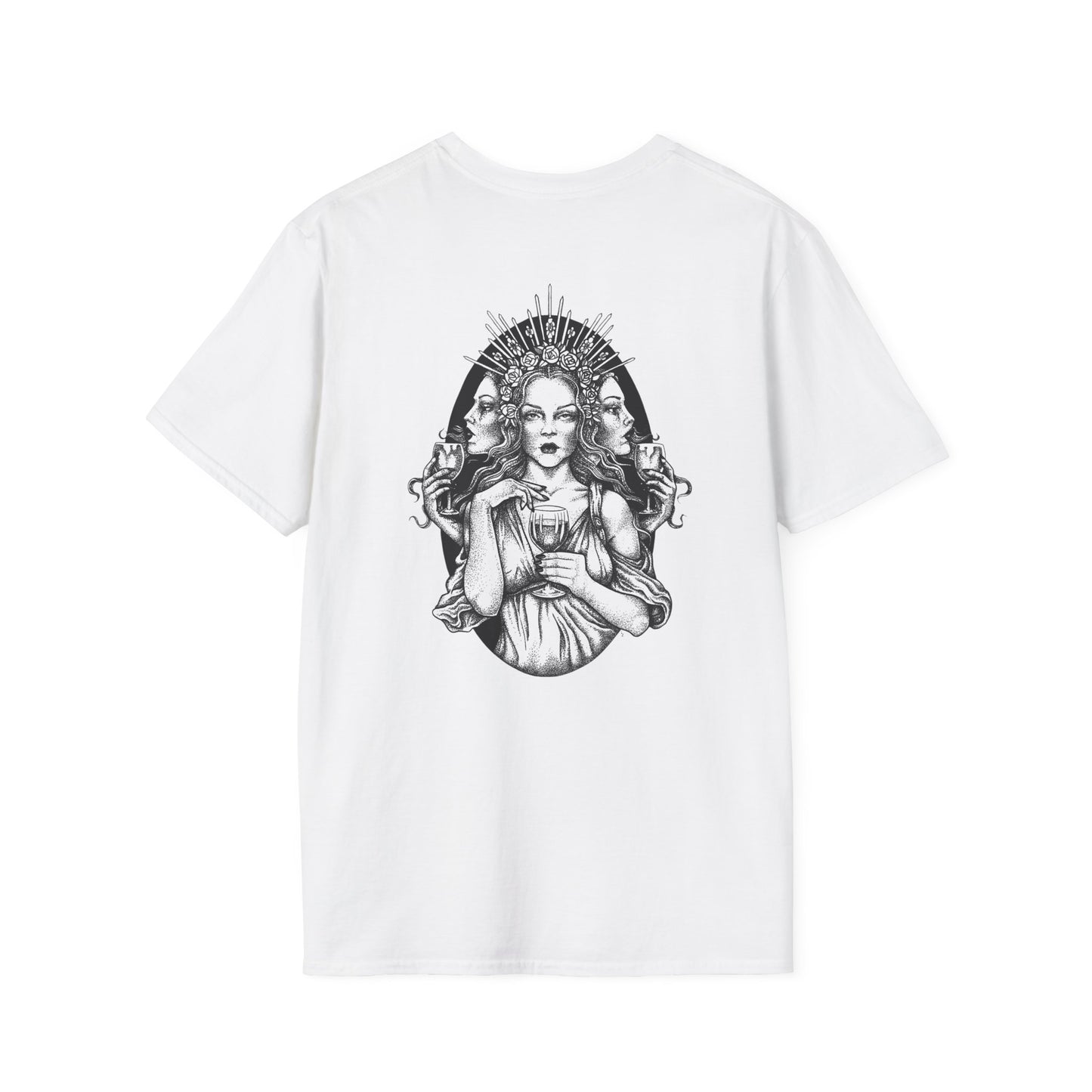 Gothic Queen Unisex Softstyle T-Shirt - Edgy Graphic Tee