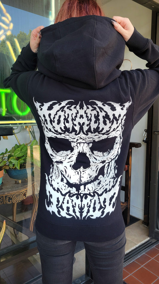 Zip up Totally Tattoo hoodie