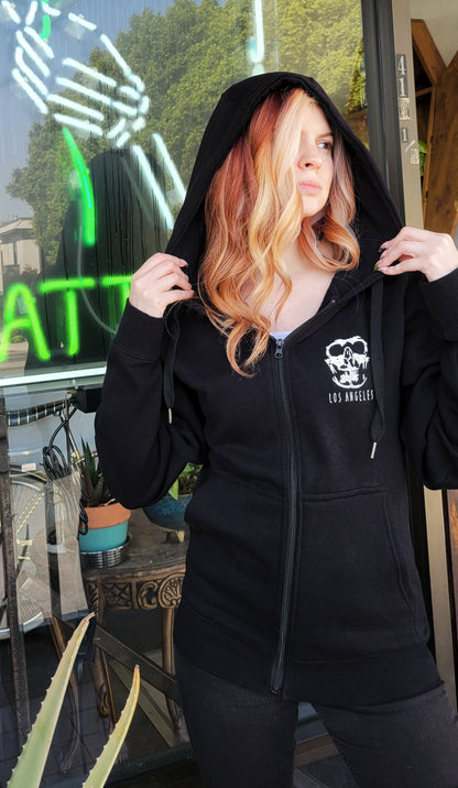 Zip up Totally Tattoo hoodie