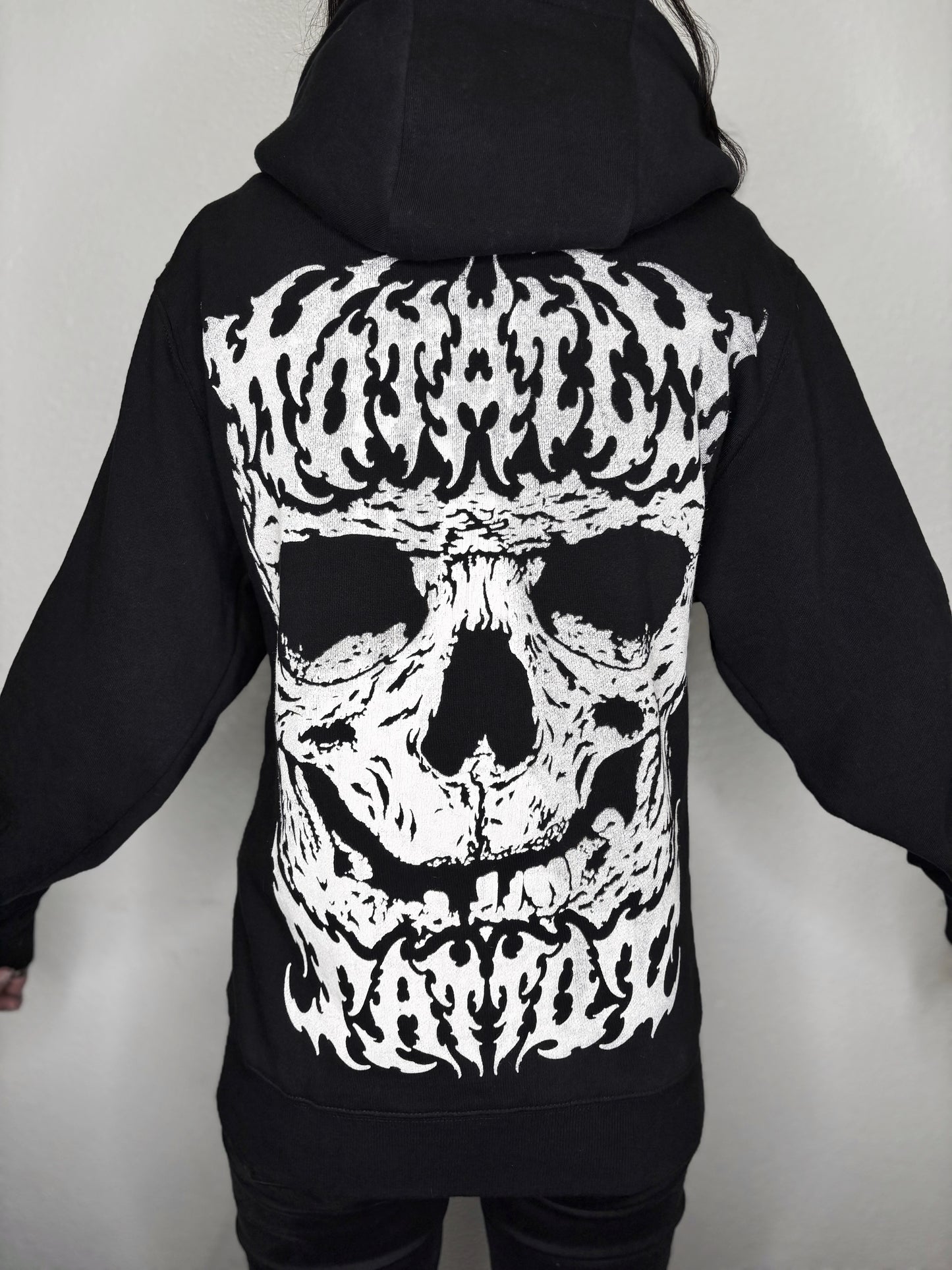 Zip up Totally Tattoo hoodie