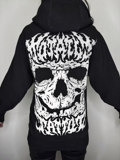 Zip up Totally Tattoo hoodie
