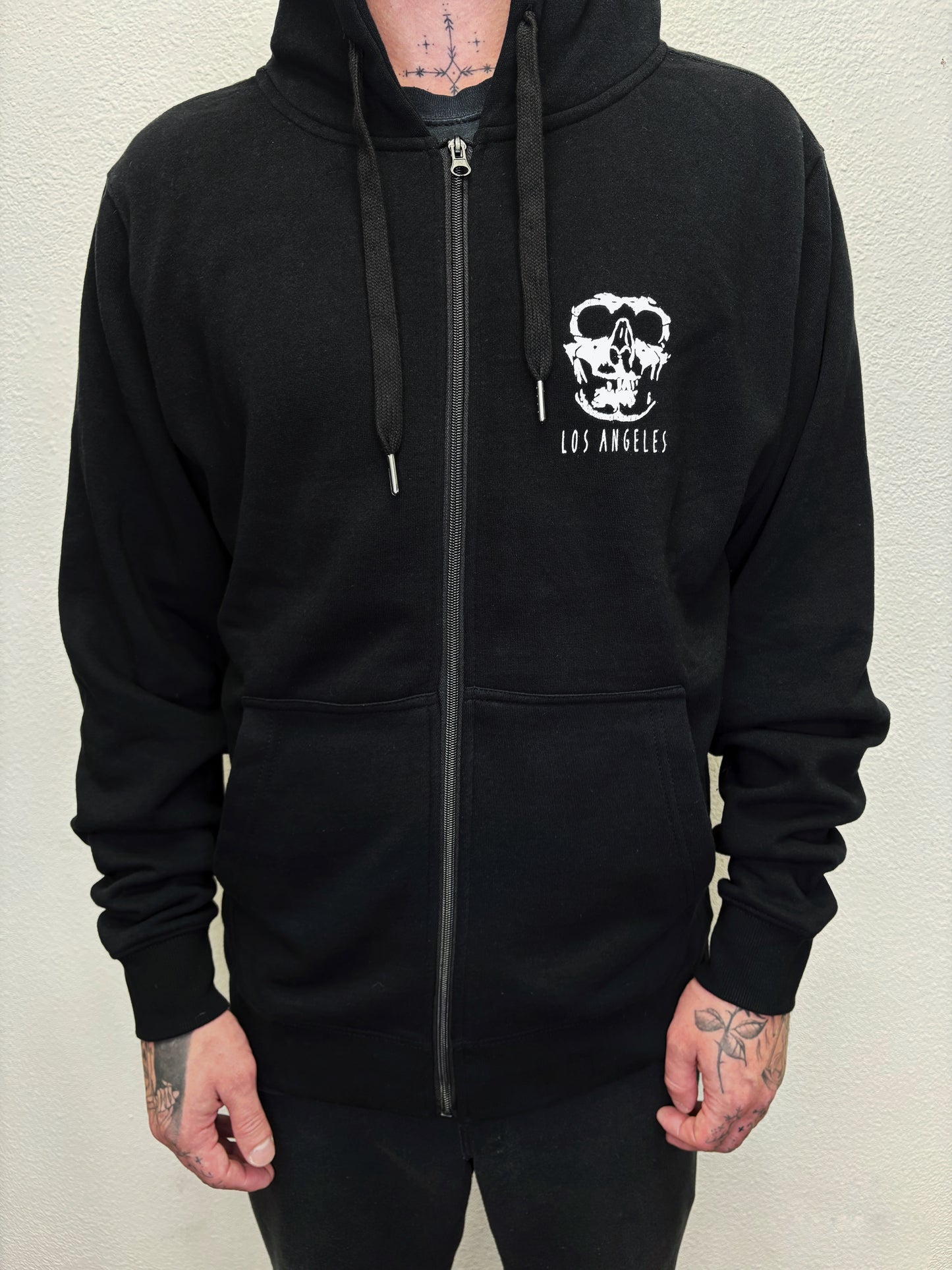Zip up Totally Tattoo hoodie